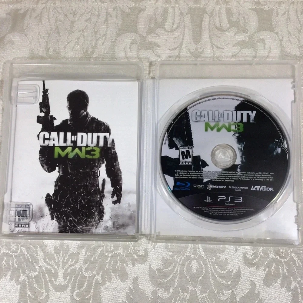 PS3 Call of Duty Black Ops and Call of Duty MW3 Video Games - Rated M